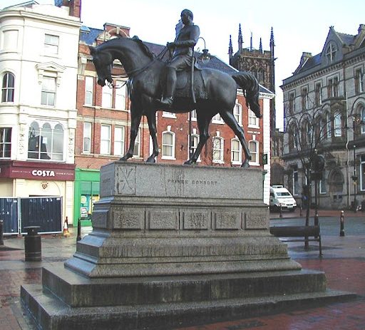 History of Wolverhampton Prince Albert Statue in Queen Square Wolverhampton